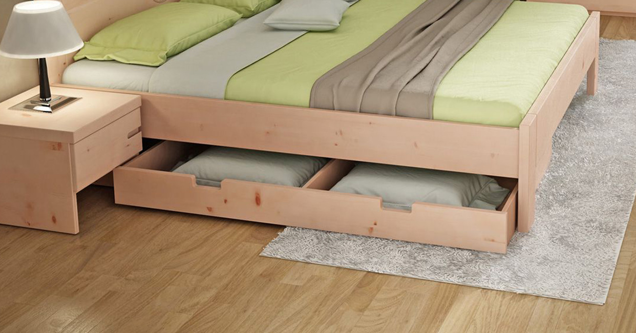 Vollholzmöbel & Bettkästen ▷ Unterbettkommoden kaufen