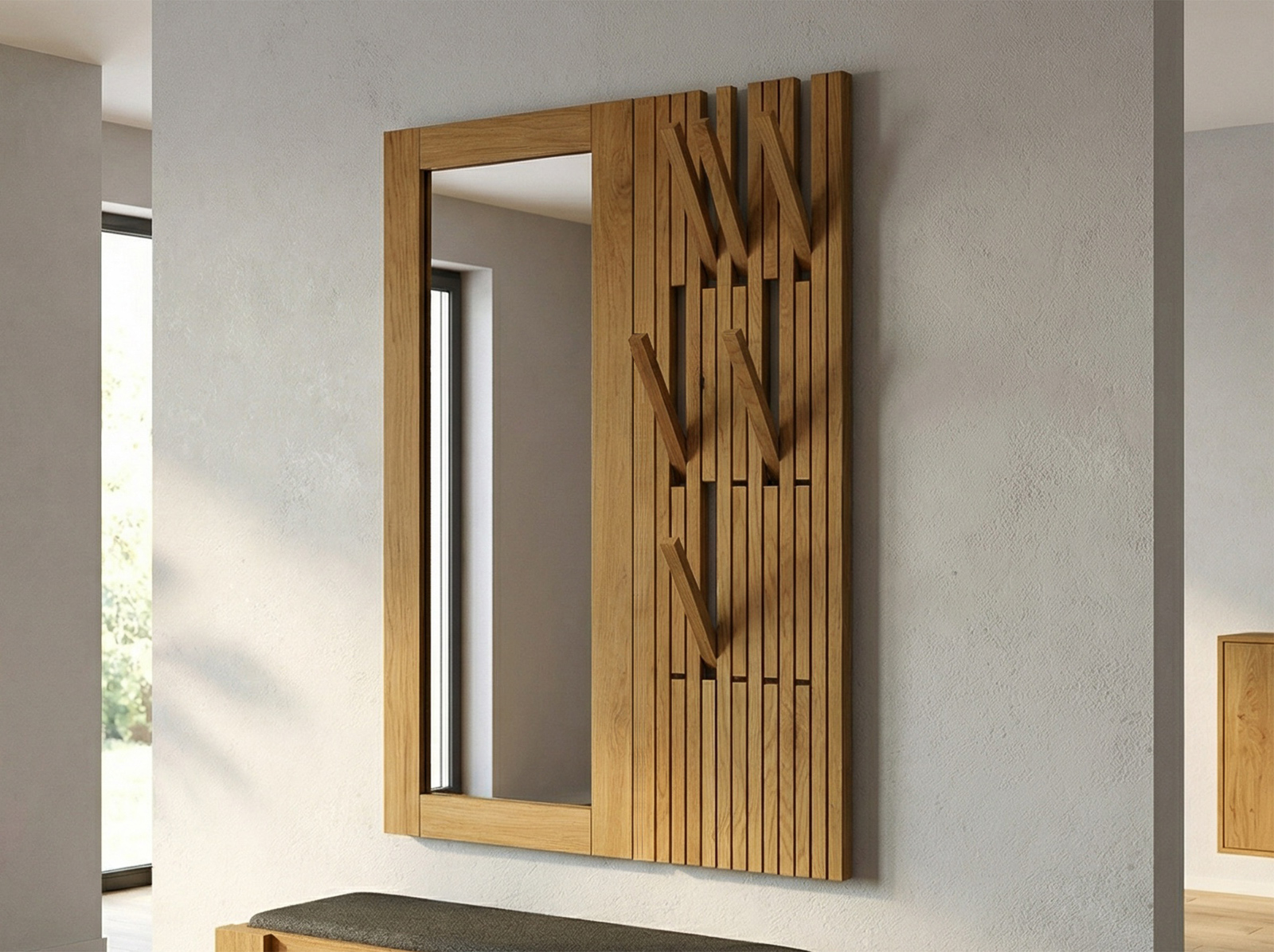 Garderobe „Agnes“ aus Eiche