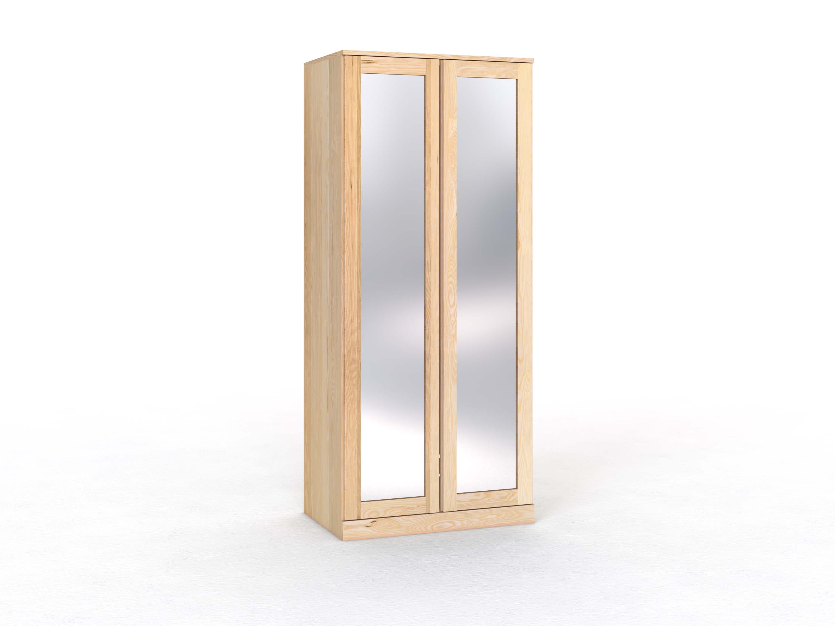 Eschenschrank „Alpenrose“, 2-türig, Höhe 235 cm, Griffleiste A („Patrizia")