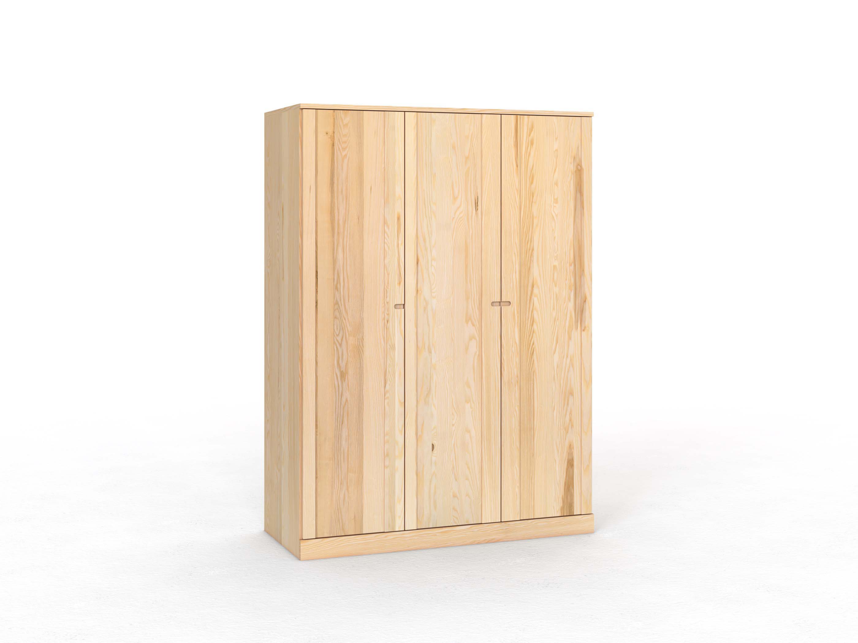 Eschenschrank „Arnika“, 3-türig, Höhe 210 cm, Griffausführung „Stefan"