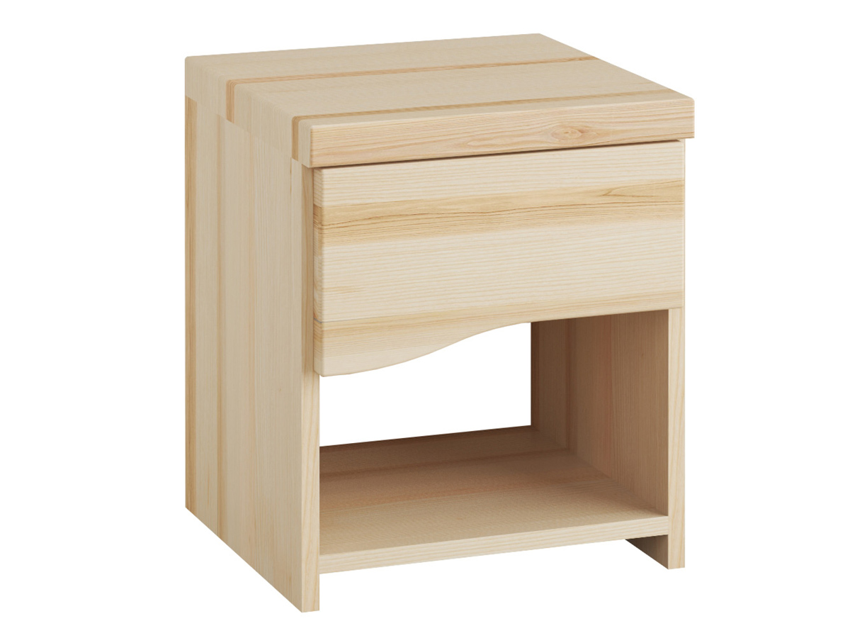Nachttisch aus Esche „Astrid“ mit einer Schublade, in Komforthöhe