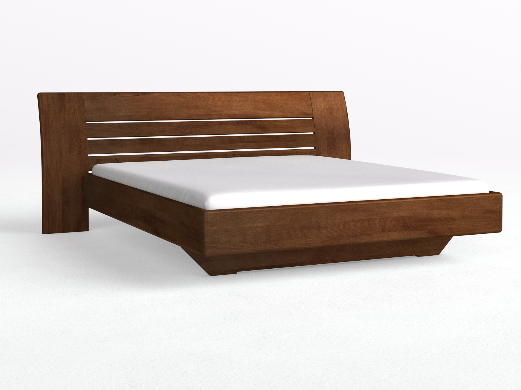 Buchenbett Dunkel „Bea“ in 180 x 200 cm