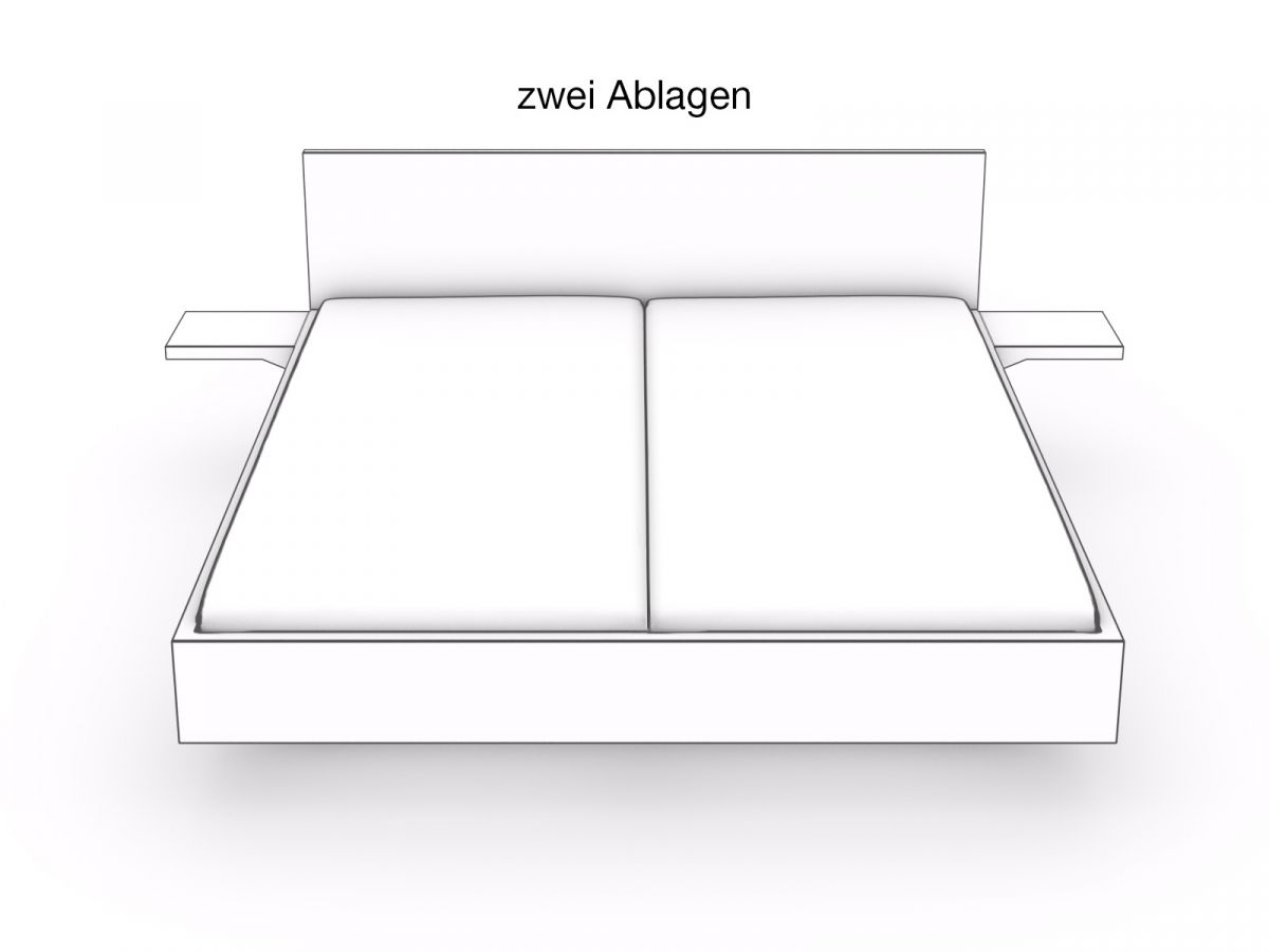 zwei Ablagen