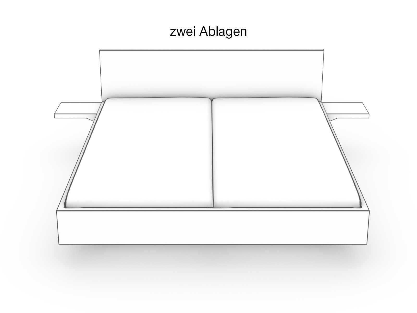 zwei Ablagen