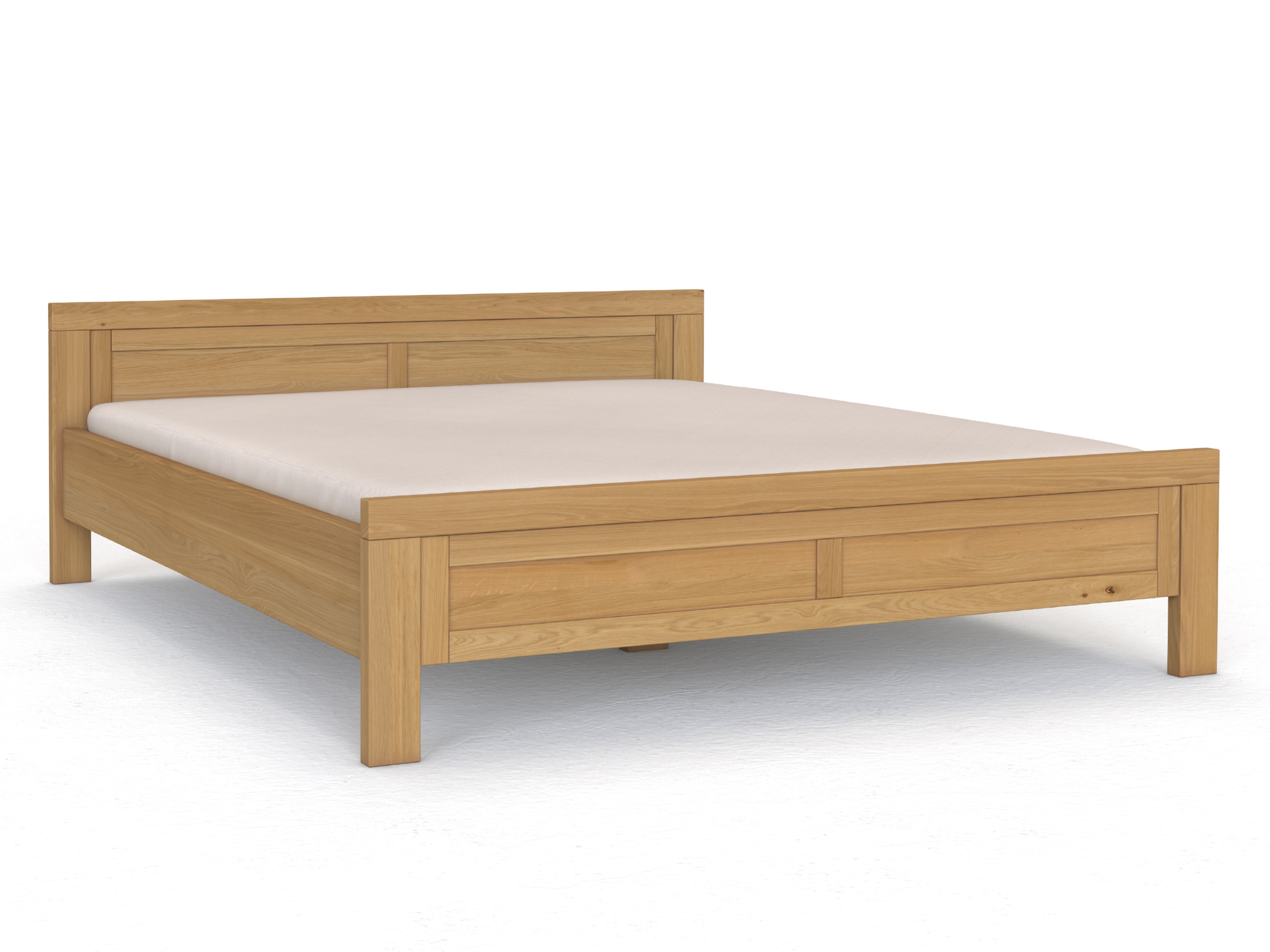 Bett „Christina“ aus Eiche Hell in 180 x 200 cm