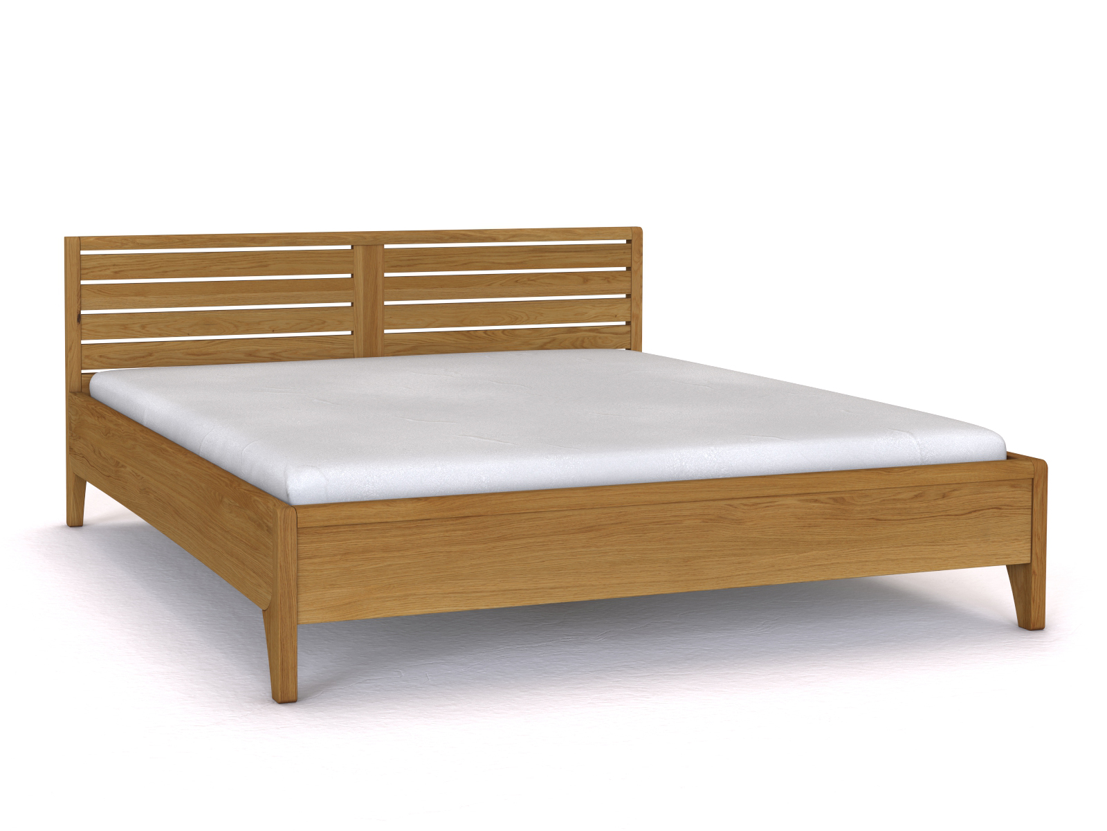 Bett „Nina“ aus Massivholz in 180 x 200 cm, ohne erhöhtem Fußteil