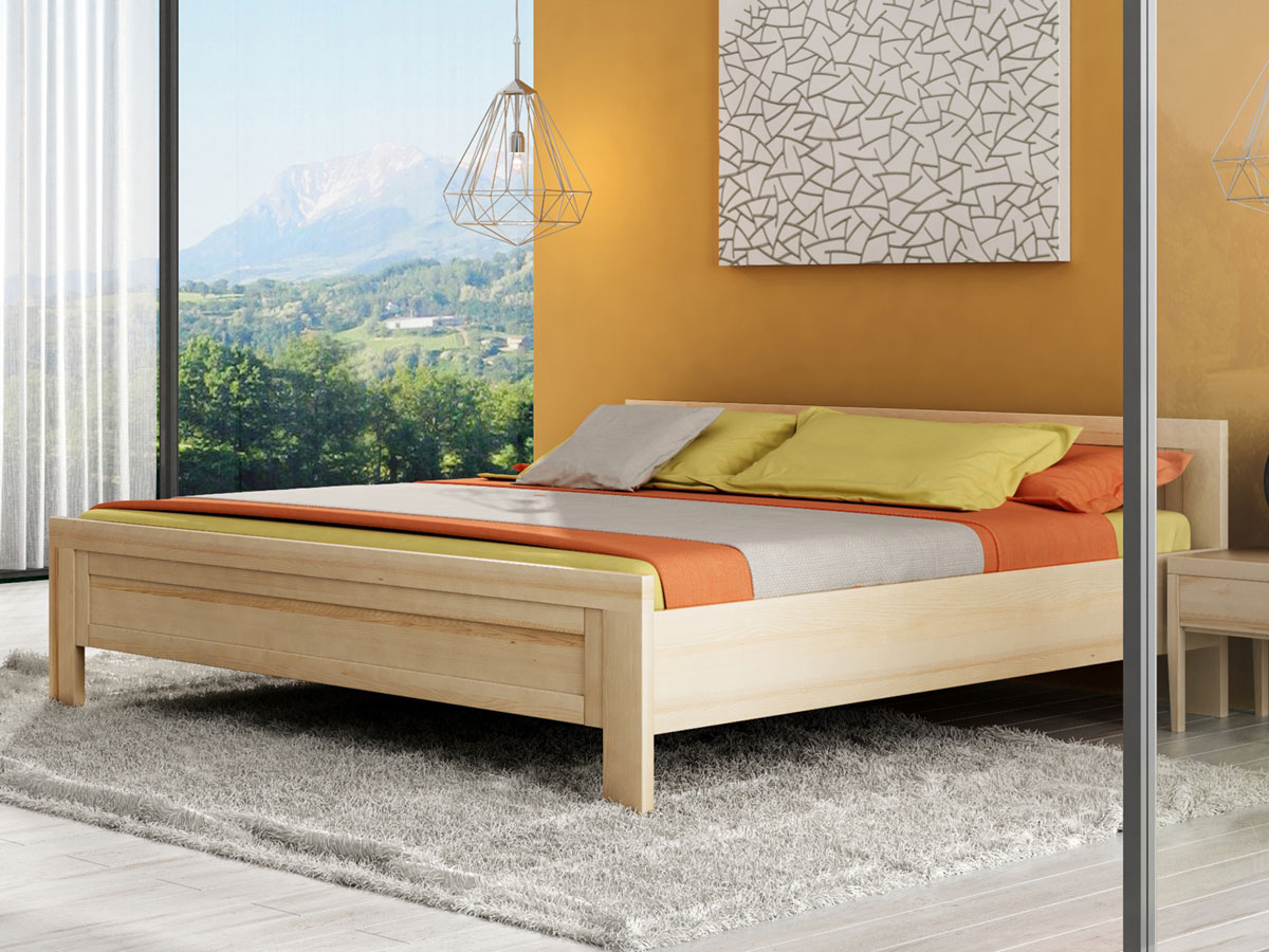 Eschenschlafzimmer mit Massivholzbett "Christina"