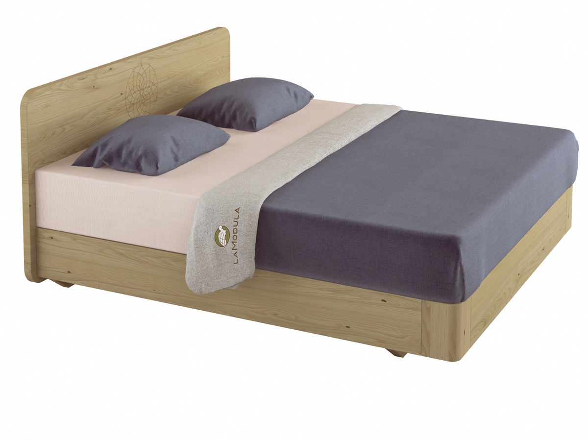 Kastanienbett "Clara" Boxspring mit Gravur 180 x 200 cm