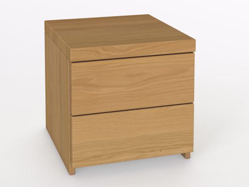 Nachttisch aus Zirbenholz mit Lade