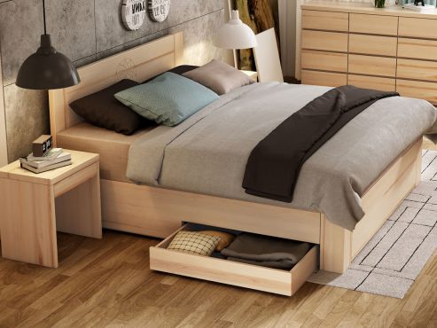 Eschenbett „Alois“ Boxspring