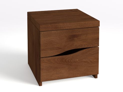 Nachttisch Kernbuche Dunkel „Astrid“