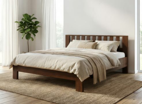 Schlafzimmer mit Eichenbett „Bernhard“