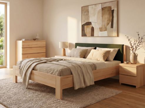 Zirbenbett „Bianca“ in 180 x 200 cm