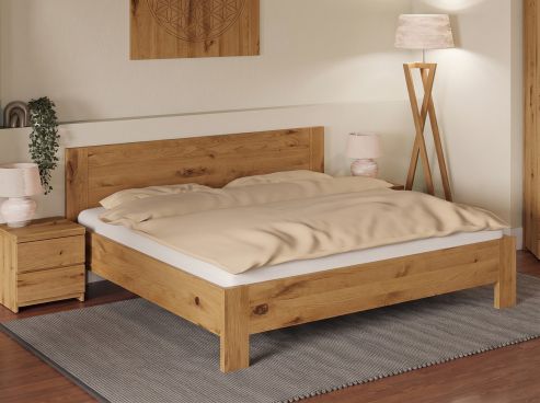 Bett „Bianca“ aus Wildeiche in 180 x 200 cm