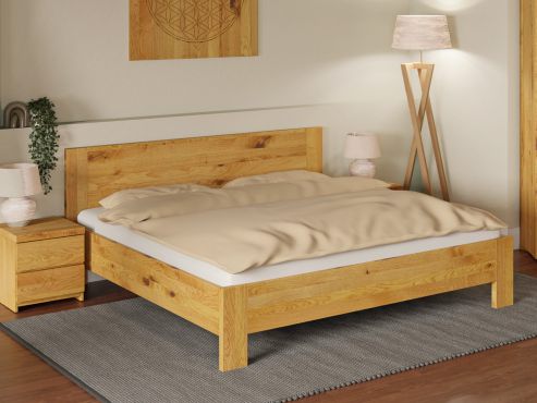 Bett „Bianca“ aus Wildeiche in 180 x 200 cm