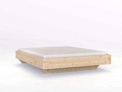 Zirbenholzbett „Clarissa“ ohne Kopfteil