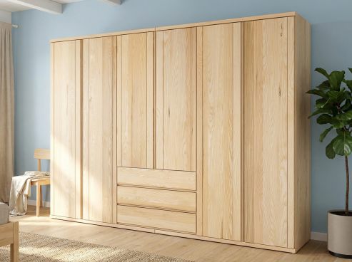 Drehtürenschrank „Egon“ Esche 6-türig