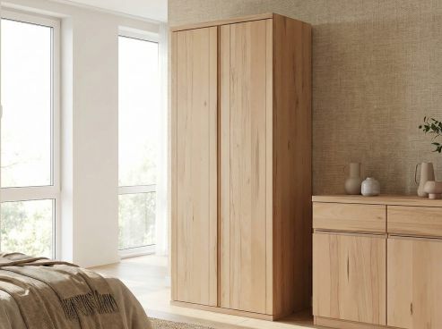 Drehtürenschrank „Egon“ Kernbuche 2-türig