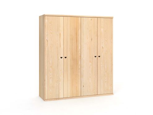 Drehtürenschrank „Egon“ Esche 4-türig