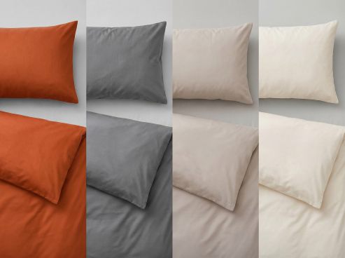 Bio-Satin Bettwäsche „Helena“ in 4 Farben