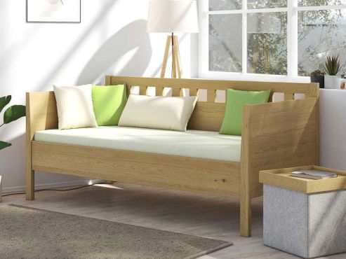 Sofabett „Katrin“ aus Eiche Hell in den Maßen 90 x 200 cm