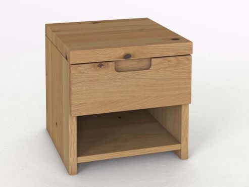 Nachttisch „Lukas“ aus Wildeiche Hell