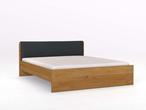 Bett „Raphaela“ Eiche mit Polsterkopfteil