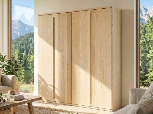 Drehtürenschrank „Valentin“ Esche 4-türig