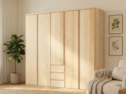 Drehtürenschrank „Valentin“ Esche 5-türig