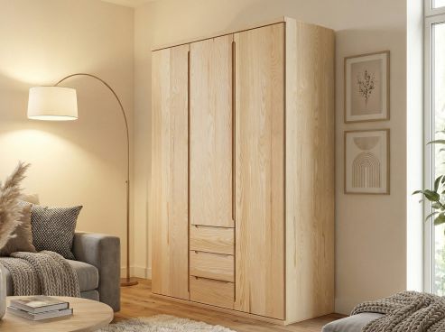 Drehtürenschrank „Valentin“ Esche 3-türig