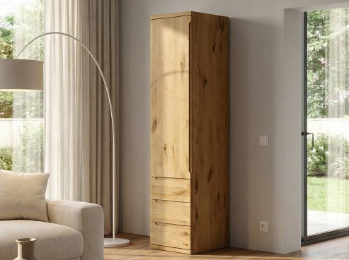 Drehtürenschrank „Valentin“ Wildeiche 1-türig