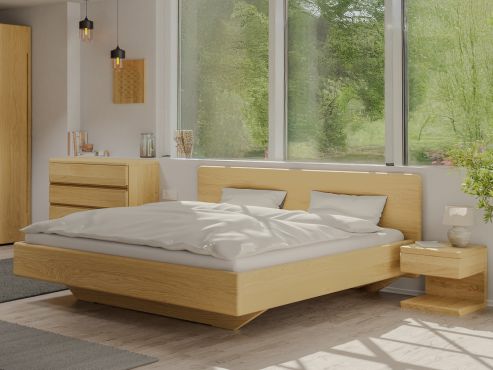 Eichenbett Hell „Valentina“ in 180 x 200 cm