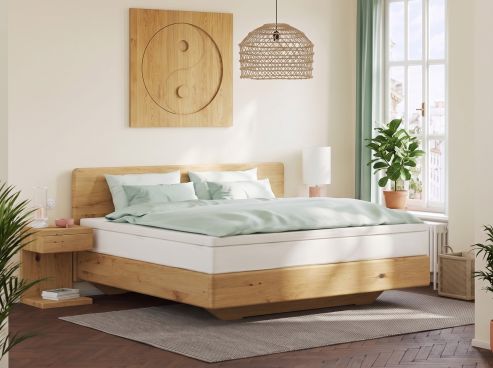 Wildeichenbett Hell „Valentina“ Boxspring