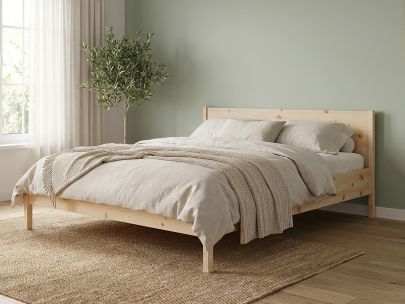 Zirbenbett „Flora“ in 180 x 200 cm