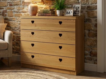 Massivholzkommode „Heidi“ 100 cm