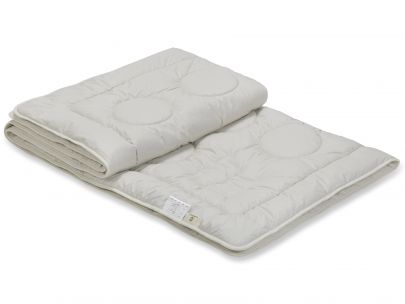Bettdecke mit Kammelhaarflaum-Füllung, Bezug aus Baumwolle kbA 