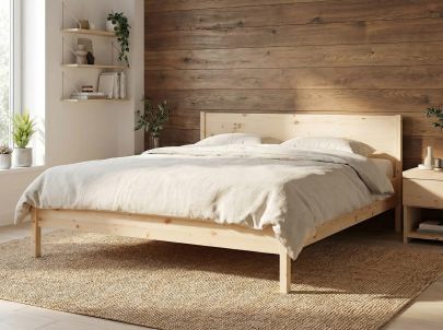Zirbenbett „Flora“ in 180 x 200 cm