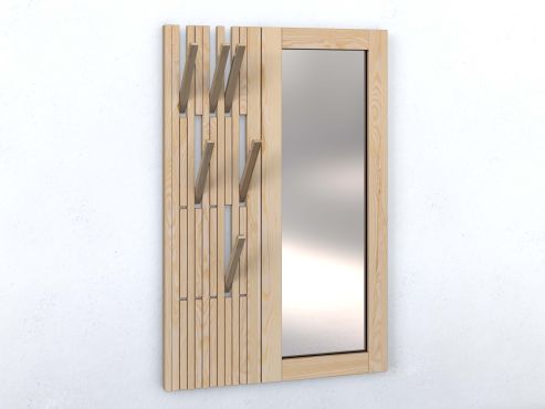 Wandgarderobe aus Zirbenholz