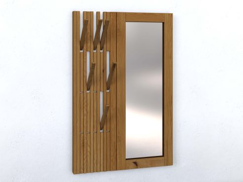 Wandgarderobe aus Zirbenholz