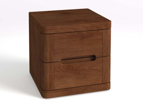 Nachttisch aus Zirbenholz mit Lade