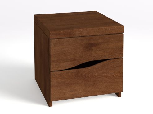 Nachttisch Kernbuche Dunkel „Astrid“