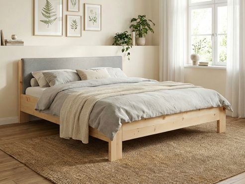 Zirbenschlafzimmer mit Zirbenbett „Bianca“