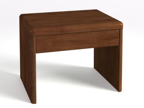 Nachttisch aus Zirbenholz mit Lade