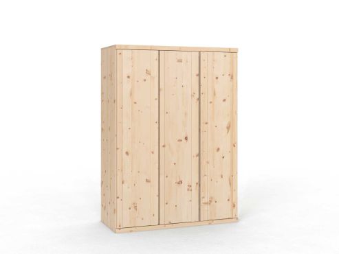 Zirbenschrank „Egon“, 3-türig, Höhe 220 cm, Griffausführung „Patrizia“,  