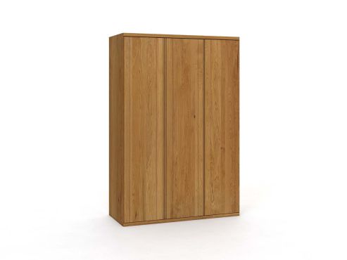 Eichenschrank „Egon“, 3-türig, Höhe 220 cm, Griffausführung „Patrizia“