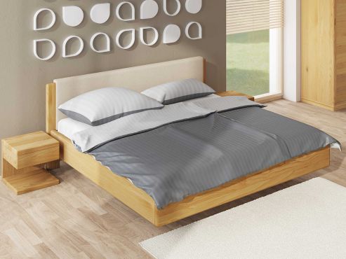 Schlafzimmer aus Massivholz Eiche mit Eichenbett "Elisabeth" 180 x 200 cm