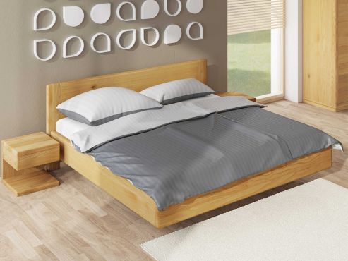 Schlafzimmer aus Massivholz Eiche mit Eichenbett "Elisabeth" 180 x 200 cm
