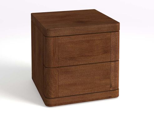 Nachttisch aus Zirbenholz mit Lade