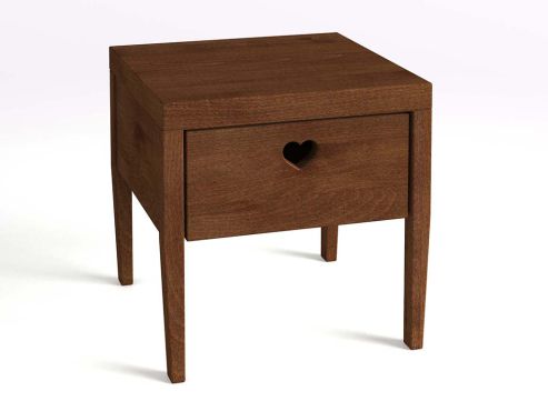 Nachtkästchen „Heidi“ aus Eiche