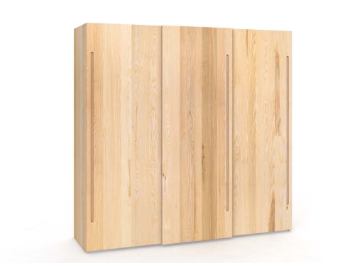 Schiebetürenschrank aus Esche „Ludwig“ 3-türig